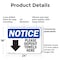 Signmission Please Deposit Towels Here (Down, 24 in W x Rectangle, Plastic OS-2PACK-NS-P-1824-L-17364 - alternate 6